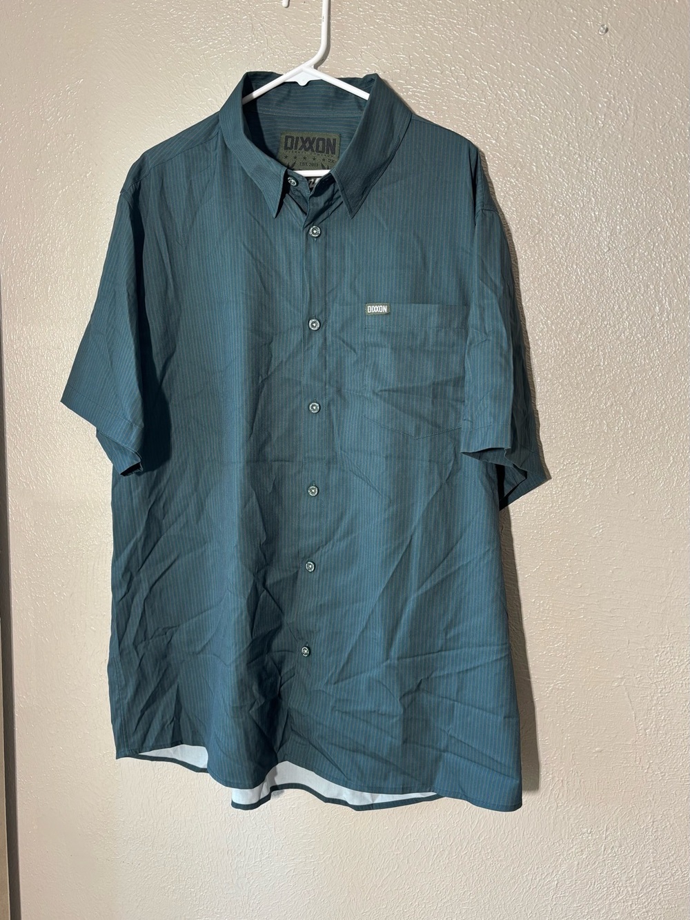 DIXXON Men's 2X The Benny Shirt Striped Button-Up